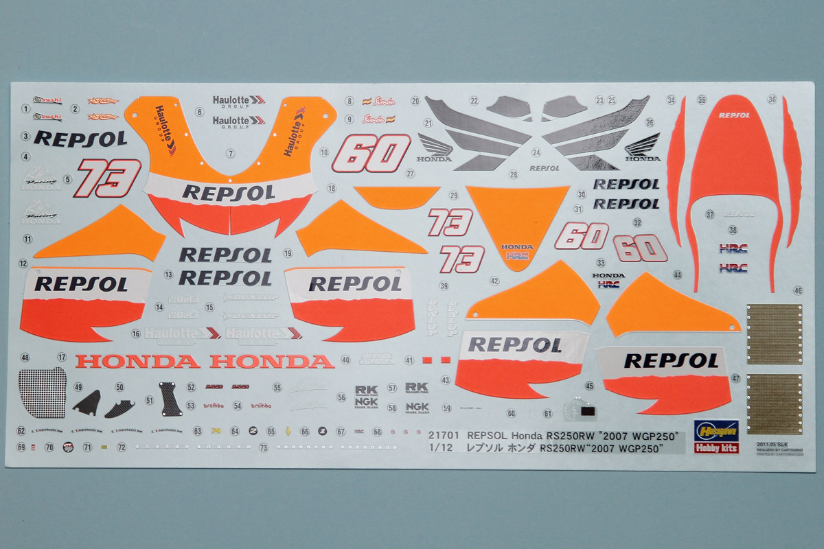 Honda repsol stickerset #3