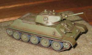 Unimodel (UM) T-34/76 (1940) with L-11Gun in 1/72nd Scale