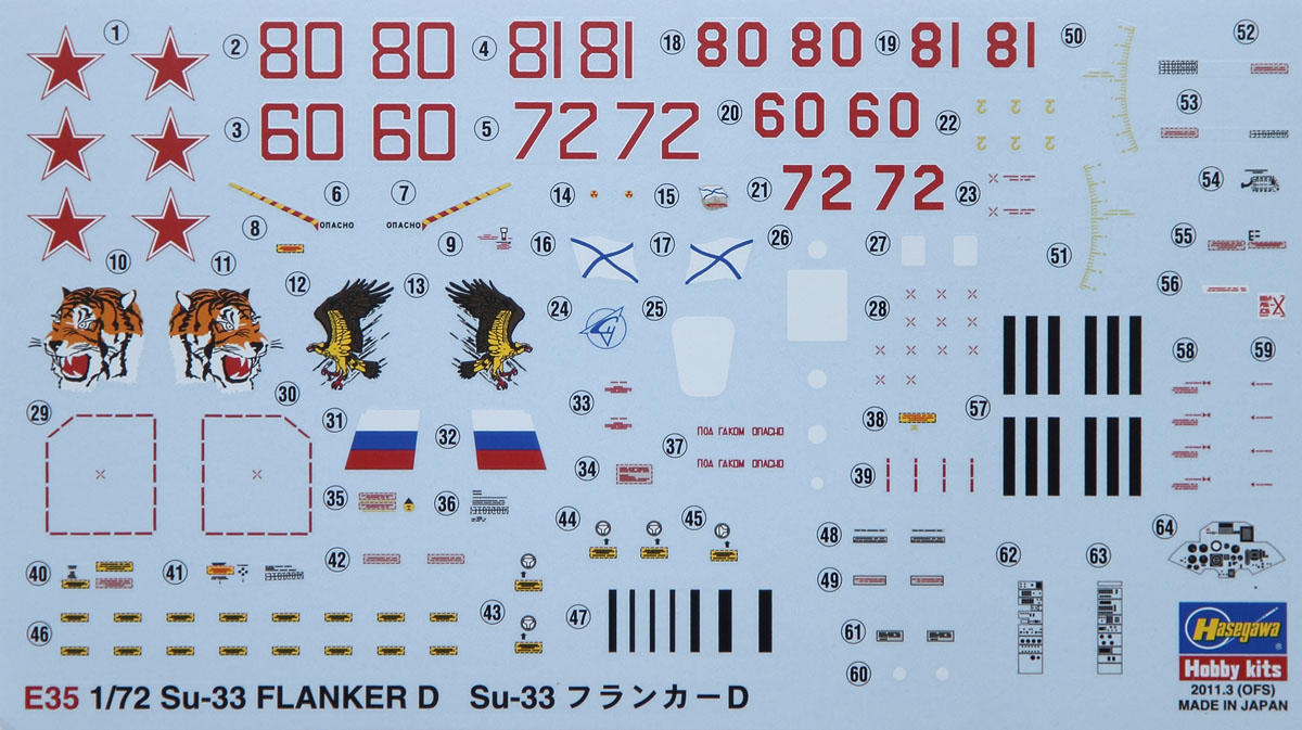 Internet Modeler Hasegawa 1/72 Sukhoi Su-33 Flanker D