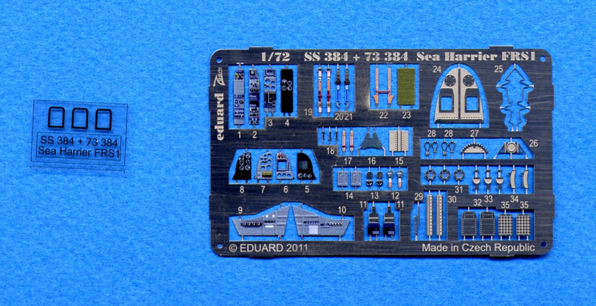 Internet Modeler Eduard 1/72 BAE Sea Harrier FRS.1 Photo Etch