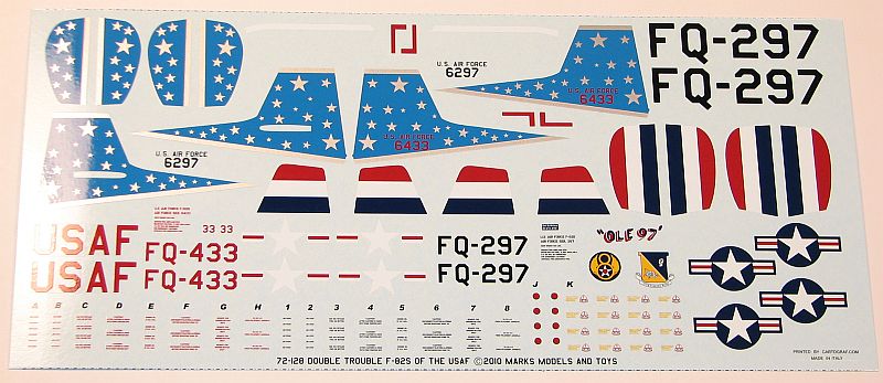 Internet Modeler Starfighter Decals 1/72 Double Trouble F-82 Twin Mustangs