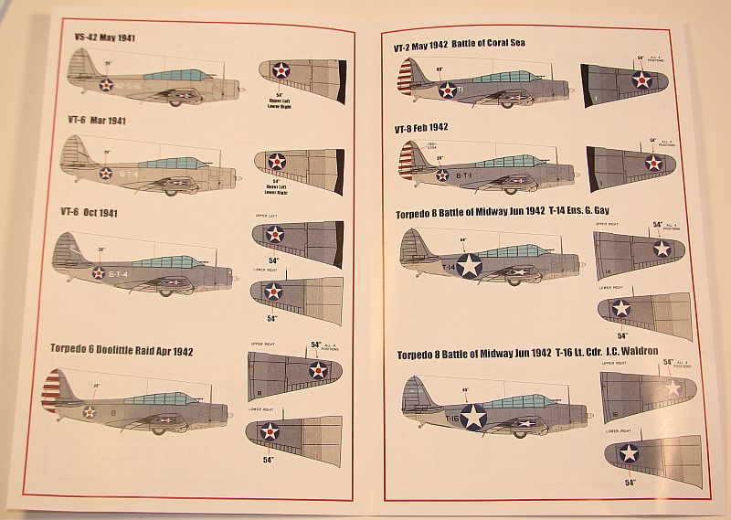 Internet Modeler Starfighter Decals 1/48 TBD-1 Devastators In War Paint