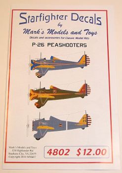 Internet Modeler Starfighter Decals 1/48 P-26 Peashooters