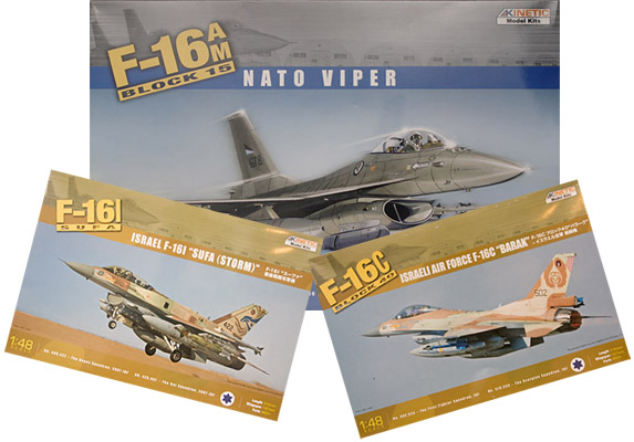 Internet Modeler Kinetic 1 48 F-16s: F-16am Nato Viper, F-16c Block 40 