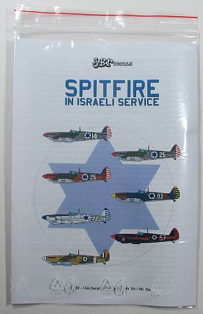 JBr Decals 1/144 Spitfire Mk.IX Decals Instructions